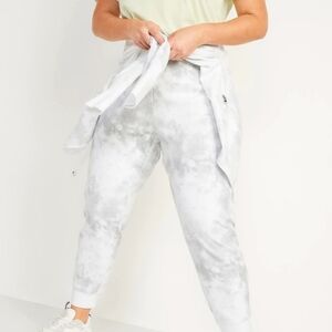 Old Navy, XL petite, white and gray joggers